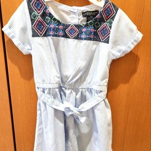 US Polo Assn girls blue striped skirt, 3T